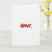 Carte Simple Amor Manuscrite (Fleur jaune)