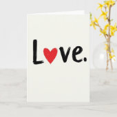 Carte Simple Amour Coup de Pinceau (Fleur jaune)