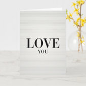 Carte Simple Amour Gras (Fleur jaune)