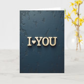 Carte Simple Amour Or Vous (Fleur jaune)