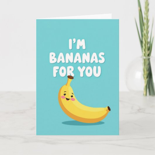 Carte Simple Bananes Pour Toi (Devant)