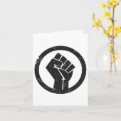 Carte Simple Black Life Matériau de protestation Power P (Fleur jaune)