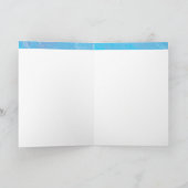 Carte Simple Bleu Joyeuse Retraite Moderne (Intérieur)