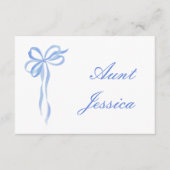 Carte simple bleue (Devant)