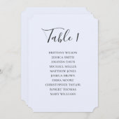 Carte simple bleue mariage. Écriture moderne (Devant / Derrière)