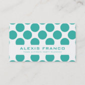 CARTE SIMPLE bold mignon pois jade vert (Devant)