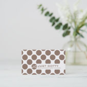 CARTE SIMPLE bold pois mocha brun (Debout devant)