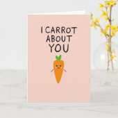 Carte Simple Carotte à Propos de Toi (Fleur jaune)