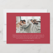 Carte Simple Cherish Script 2 Photo Noël (Dos)