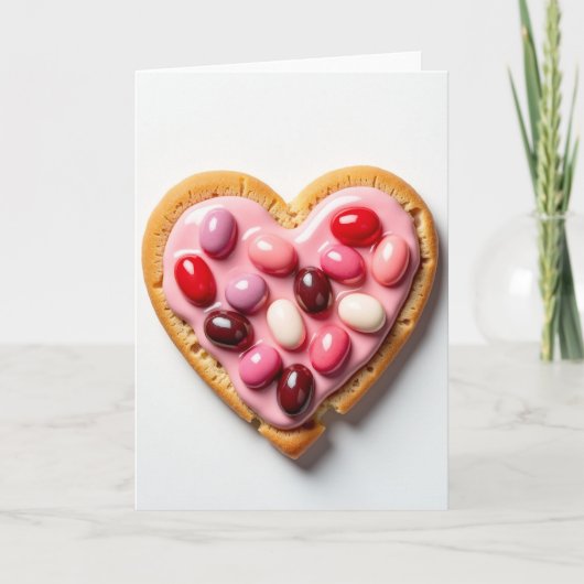 Carte Simple Cœur Sucré (Devant)