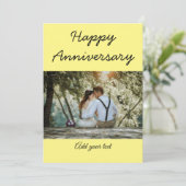 Carte simple coloré minime heureux anniversaire photo te (Debout devant)