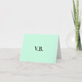 Carte Simple couleur ajouter votre image de nom de texte (Devant)