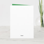 Carte Simple couleur unie ajouter nom texte monogramme (Dos)