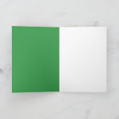 Carte Simple couleur unie ajouter nom texte monogramme (Intérieur)