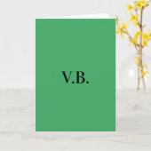 Carte Simple couleur unie ajouter nom texte monogramme (Fleur jaune)