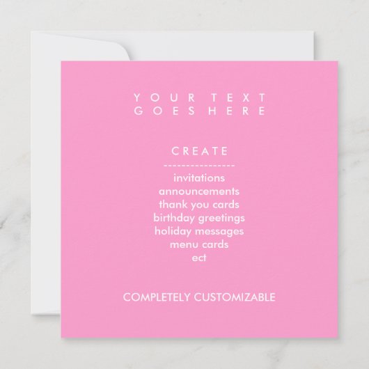 Carte simple cupcake / muffin (Dos)