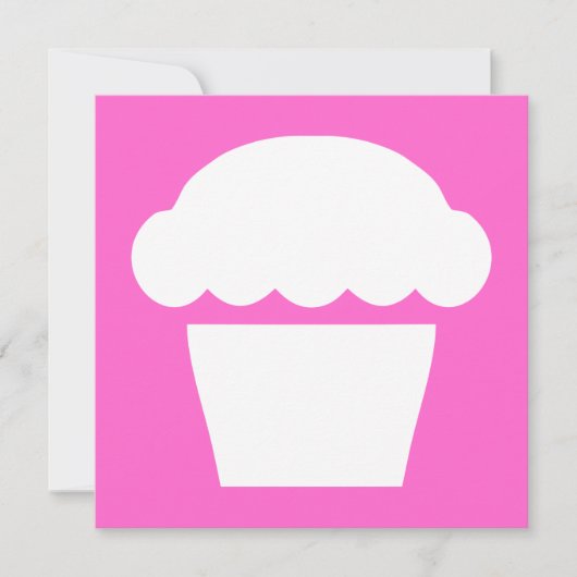 Carte simple cupcake / muffin (Devant)