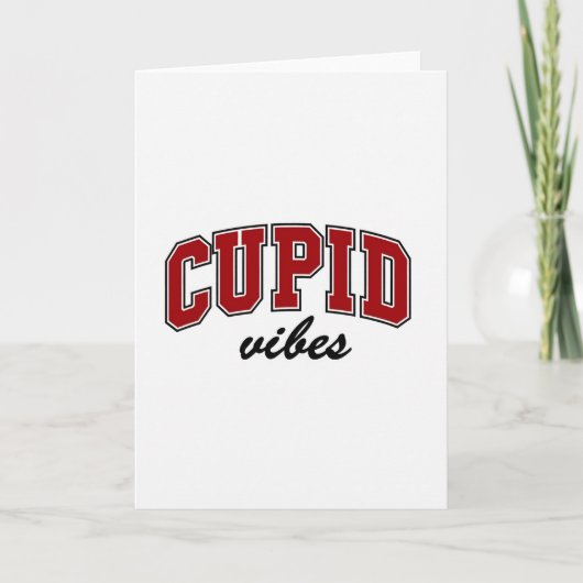 Carte Simple Cupid Vibes Greeting Card (Devant)
