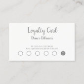 Carte simple d'affaires et de fidélité (Devant)