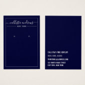 Carte simple d'affichage à oreille Cursive de la m (Devant & derrière)