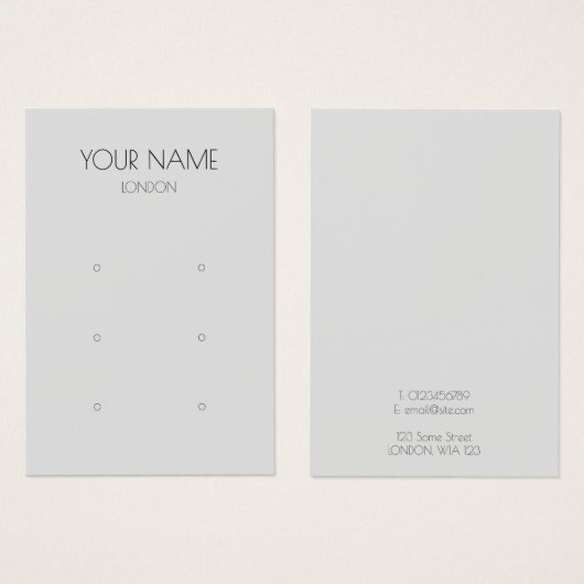 Carte simple d'affichage de l'oreille (Devant & derrière)