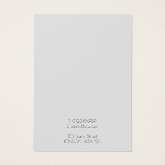 Carte simple d'affichage de l'oreille (Dos)