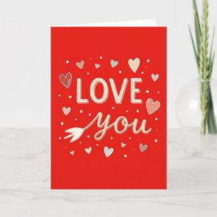 Carte Simple d'Amour Doux