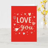 Carte Simple d'Amour Doux (Fleur jaune)