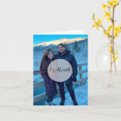 Carte simple d'anniversaire photo (Fleur jaune)