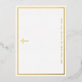 Carte simple de bordure en feuille d'argent ou d'o (Recto)