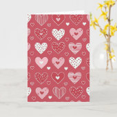 Carte simple de cœurs de la Saint-Valentin (Fleur jaune)