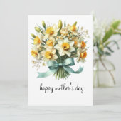 carte simple de fête des mères joyeuse (Debout devant)