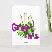 Carte simple de jour de conscience (Dos)