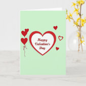 Carte simple de la Saint-Valentin avec des cœurs (Fleur jaune)