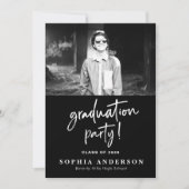 Carte simple de lycée noir et blanc (Devant)