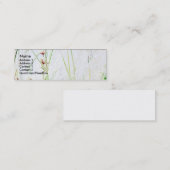 Carte simple de profil d'herbe/fleurs (Devant / Derrière)