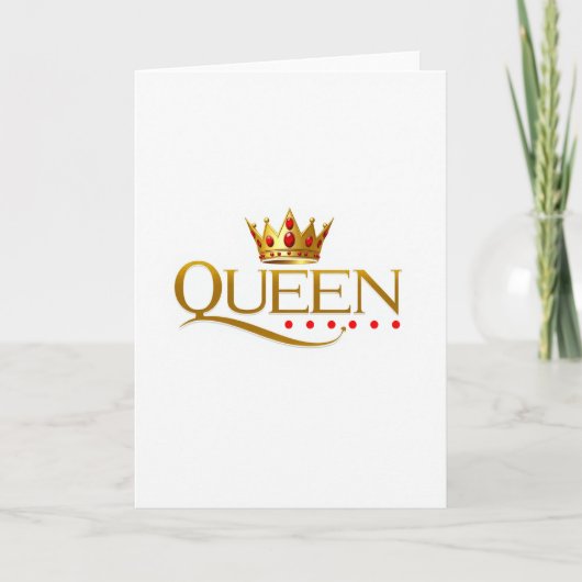 Carte simple de reine (Devant)