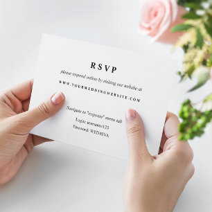 Carte simple de site Web de réponse en ligne en no