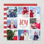 Carte simple de vacances de collage de photo de (Devant / Derrière)