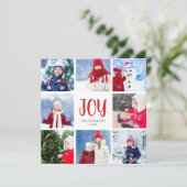 Carte simple de vacances de collage de photo de (Debout devant)