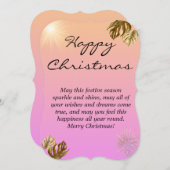 Carte simple de voeux de Noël (Devant / Derrière)