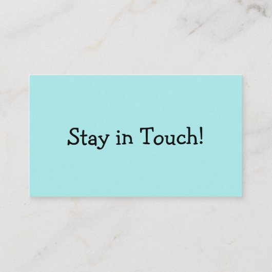 Carte simple, Décontractée, Turquoise "We've Moved (Dos)