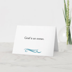 Carte Simple Design Grief est un océan horizontal