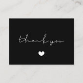 Carte simple d'insertion de Merci minimaliste (Devant)