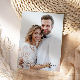 Carte Simple écriture 5ème anniversaire - Il y a cinq an