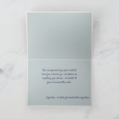 Carte Simple Élégance Fleurs Blanches sur un Fil (Intérieur)