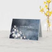 Carte Simple Élégance Fleurs Blanches sur un Fil (Fleur jaune)