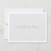 Carte Simple Elégant gris clair (Devant)