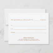 Carte Simple Elégant gris clair (Dos)