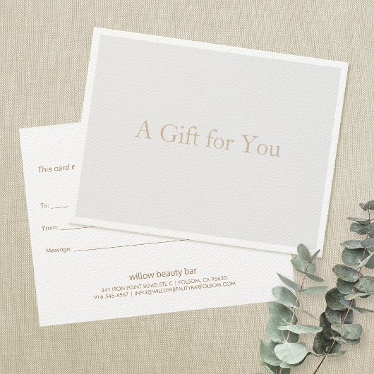 Carte Simple Elégant gris clair